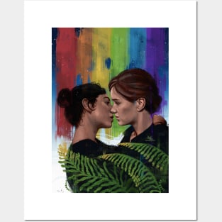 Kiss under the Rainbow Posters and Art